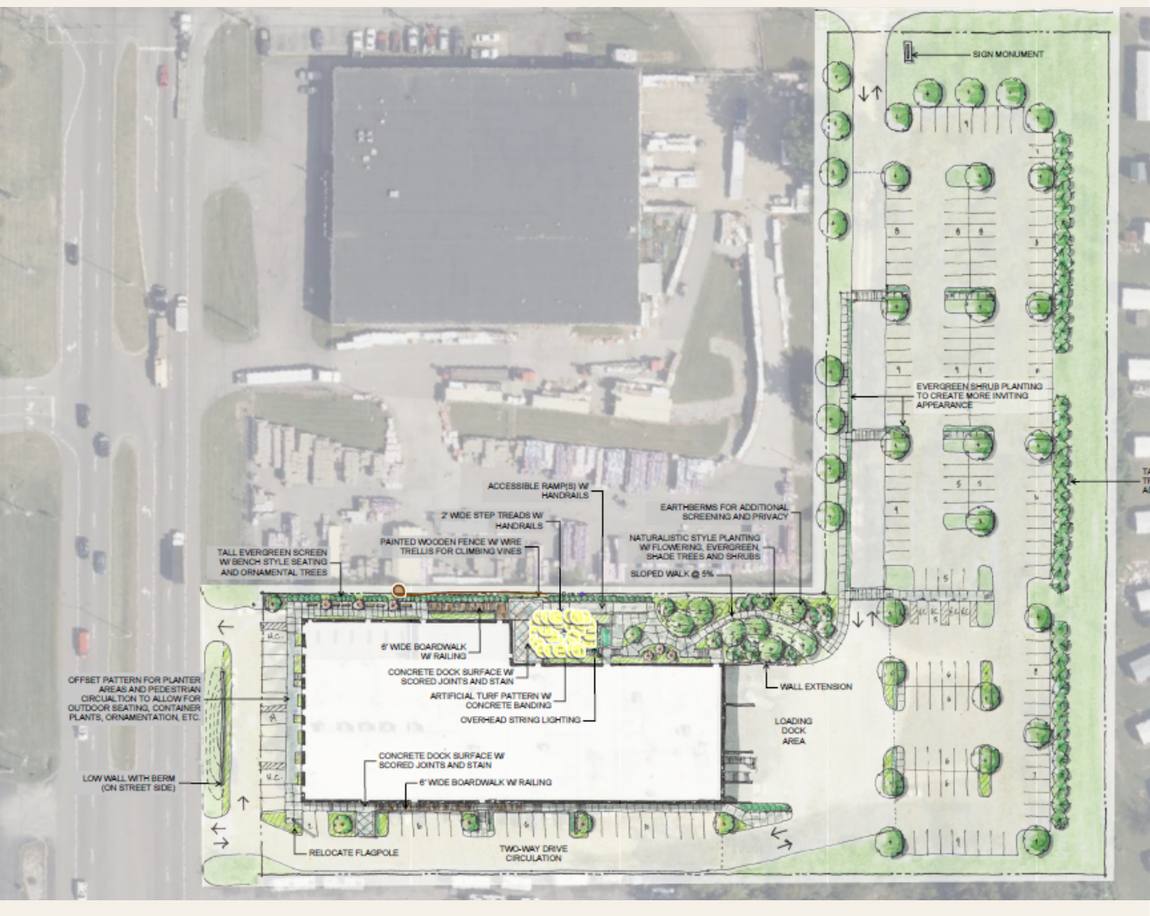 Conceptual site plan